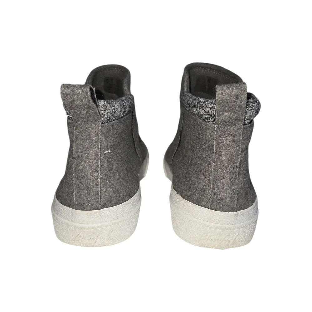 Blowfish Malibu Walkabout Gray Fabric Ankle Boots High Top Sneakers Womens 11M